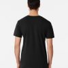 Men's Relaxed Fit Black T-Shirt View of the Back